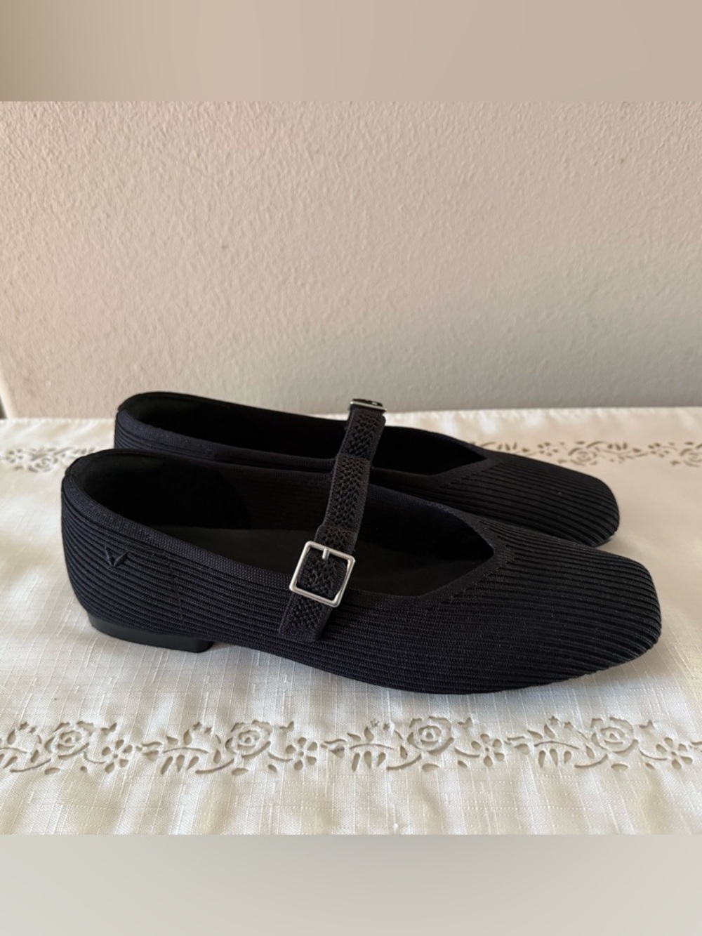 Vivaia Black Mary Jane Flats